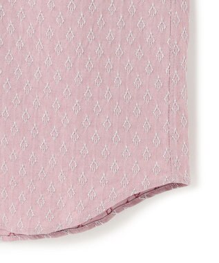 JOSEPH HOMME 新柄【ストレッチ】ハムサジャガードストレッチ　レギュラーカラー半袖シャツ ピンク系