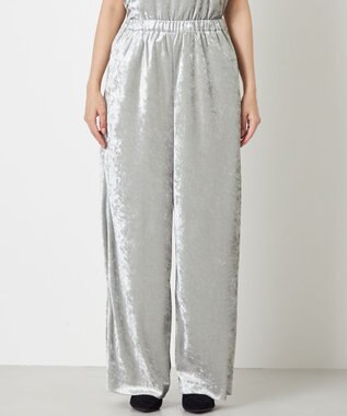 NAVE 【ReNAVE】クラッシュベロア パンツ ライトグレー系