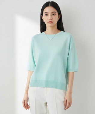 スゴ機能美ニット ハーフスリーブ
