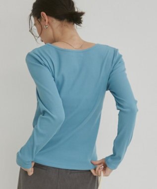 WEGO 【ANGIE VINTAGE】レイヤードカットトップス ブルー