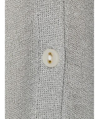 Green Parks 推しニット　ロング丈カーディガン Gray Mixture