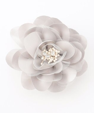 ANY 【セレモニー】ミニ コサージュ ライトグレー系