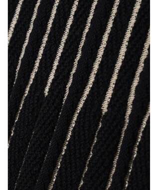 CRAFT STANDARD BOUTIQUE 配色ストライプニットスカート Black