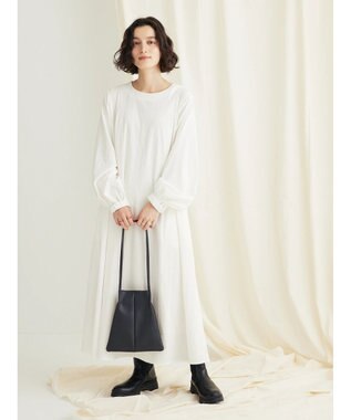 CRAFT STANDARD BOUTIQUE レーヨンデシンドレッシーワンピース Off White