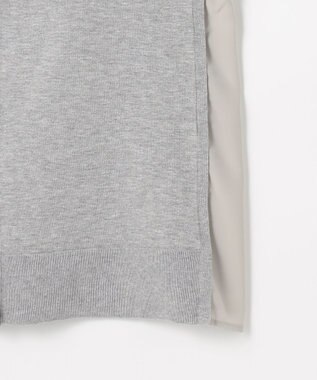 J.PRESS LADIES L Vis/Peスパーク ニット カーディガン トップグレー系