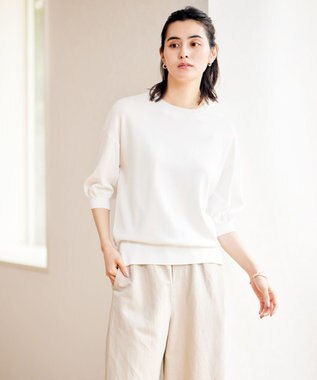 UNFILO 【接触冷感/UVケア/抗菌防臭】スゴ機能 ニット ホワイト系