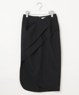 23区 S 【エステータ】ウールダブルクロス  スカート ブラック系