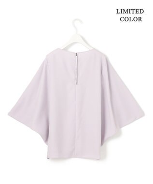 ICB 【新色追加・WEB限定カラーあり・UVケア・接触冷感・速乾・防シワ・洗える】FluidBackSatin ドルマンスリーブブラウス パールグレー系［WEB限定］