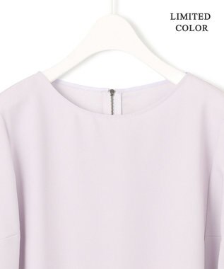 ICB 【新色追加・WEB限定カラーあり・UVケア・接触冷感・速乾・防シワ・洗える】FluidBackSatin ドルマンスリーブブラウス パールグレー系［WEB限定］