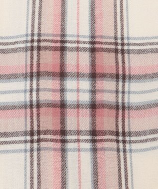 ANY SIS マルチチェック ストール ピンク系