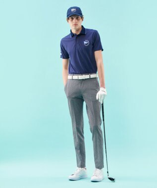 23区GOLF 【MEN】【撥水/ストレッチ】ミニヘリンボンパンツ ネイビー系5