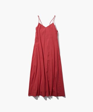 ATON WRINKLES COTTON | キャミドレス RED