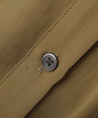 YECCA VECCA リブMIXシアーオーバーシャツ Dark Beige