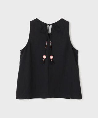 GRACE CONTINENTAL ビジューノースリーブトップ ブラック