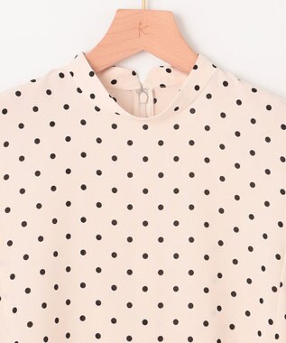 組曲 【WEB限定】ドットプリントデシン ボウタイ付きブラウス エクリュ×ブラック系5