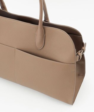 ICB 【A4サイズ収納可】ボストントート ベージュ系