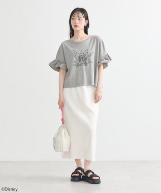 earth music&ecology スティッチ／ロープコードパファーバッグ Ivory