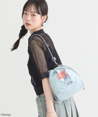 earth music&ecology スティッチ／ロープコードパファーバッグ Sax