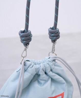 earth music&ecology スティッチ／ロープコードパファーバッグ Sax