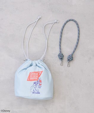 earth music&ecology スティッチ／ロープコードパファーバッグ Sax