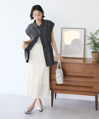 CRAFT STANDARD BOUTIQUE ポコポコワッシャースカート Ivory