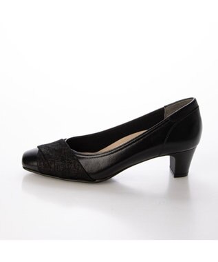 Riz raffinee 【3E】スクエアトゥパンプス ブラック