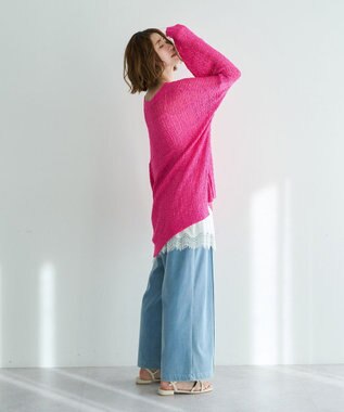 YECCA VECCA ルーズニットプルオーバー Pink