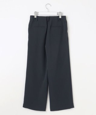 J.PRESS LADIES L 【WEB限定カラーあり・洗える】セラテリーダブルクロス セミワイド パンツ ネイビー系