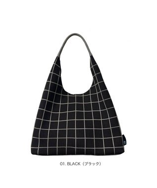 ROOTOTE 3660【ワンハンドル】LT.ラウンドニットトート 01：ブラック