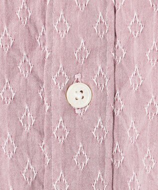 JOSEPH HOMME 新柄【ストレッチ】ハムサジャガードストレッチ　レギュラーカラー半袖シャツ ピンク系