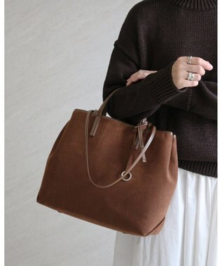 MORROW by thank 【A4サイズ収納可/軽量】VIVIAN OBLONG ASスエード　ブラウン