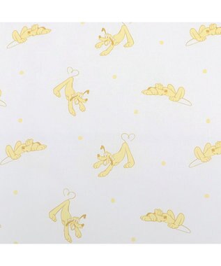 PET PARADISE ディズニー プルート もちっと クールマット ホワイト×イエロー