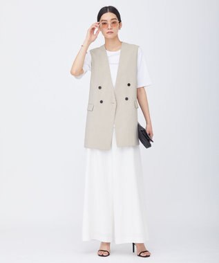 ICB 【洗える】 ハイツイストドライストレッチ ノーカラージレ ベージュ系