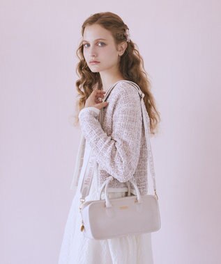 Maison de FLEUR ピンクマニアスクエア2Wayトートバッグ