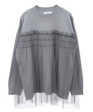 Green Parks チュールドッキングプルオーバー Gray