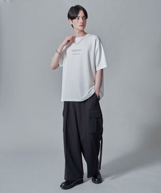 WEGO 【2点SET】アクセ付きフォトグラフィックT（SS） ホワイト