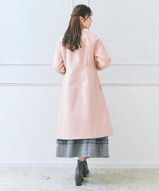 Feroux ダッフルデザインAライン コート ピンク系