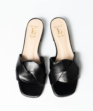 BONTRE 【LucaGrossi/ルカグロッシ】ウェービングサンダル ブラック