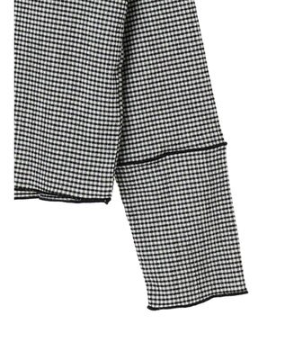 Green Parks 表面感ハイネックプルオーバー Gingham Check