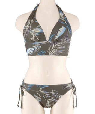 San-ai Resort（三愛水着楽園） 【ペア水着】ナチュラルだけどしっかり盛れる【ナチュラルアップブラ】　ノンワイヤービスチェビキニ　9M　【San-ai Resort（サンアイリゾート）】 カーキ