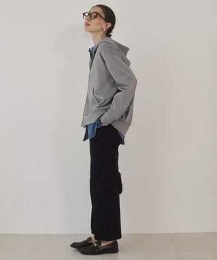 WEGO 【ANGIE VINTAGE】ダンボール ダブルジップパーカー フーディー 杢グレー