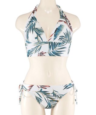 San-ai Resort（三愛水着楽園） 【ペア水着】ナチュラルだけどしっかり盛れる【ナチュラルアップブラ】　ノンワイヤービスチェビキニ　9M　【San-ai Resort（サンアイリゾート）】 ホワイト