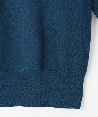 J.PRESS LADIES 【洗える】トリムツイン ニット グリーン系