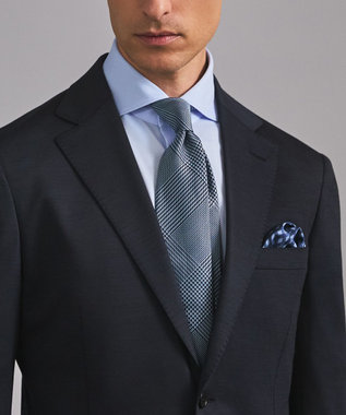 GOTAIRIKU GOTAIRIKU別注【日本製】シルク ネクタイ_チェック柄 サックスブルー系8