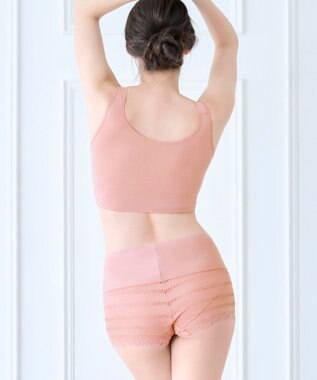 BRADELIS New York 【BRADELIS Me】 オールインワンスタイルショーツ ブラデリス 綿混ショーツ ローズピンク