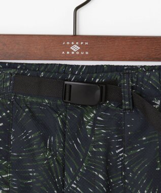 JOSEPH ABBOUD MOUNTAIN 【UNISEX】3Dエンボスリーフ ハーフパンツ オリーブ系6