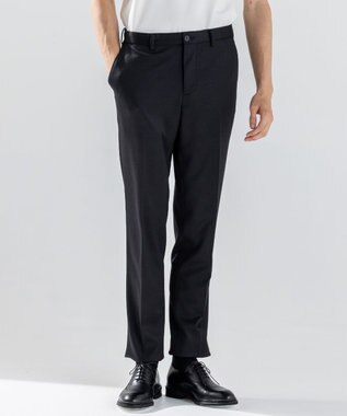 JOSEPH HOMME 新素材【ストレッチ/セットアップ対応】シルキーウールジャージー   テーパードパンツ / CITY ブラック系