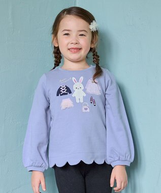 ANY KIDS クローゼットモチーフトレーナー サックスブルー