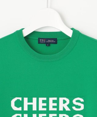 23区GOLF 軽量さが自慢！【WOMEN】ＣＨＥＥＲＳ ロゴニット グリーン系