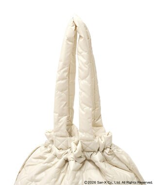 earth music&ecology 【予約】リラックマ×earth シルエットキルトトートバッグ アイボリー